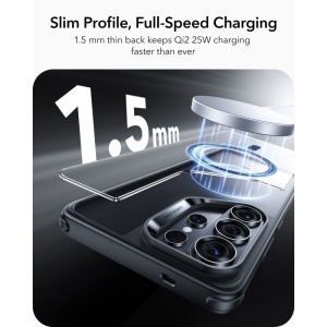 Husa Samsung Galaxy S26 Ultra Classic Hybrid HaloLock cu MagSafe de la ESR transparenta / negru - Img 4
