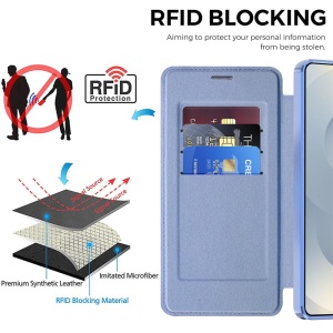 Husa Samsung Galaxy S26 Ultra SmartMag Book Case Bleu - Img 6