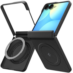 Husă Samsung Galaxy Z Flip 8 Spigen Air Skin Aramid MagFit, Black