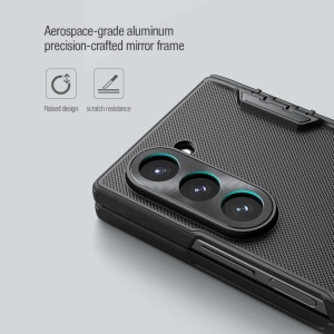 Husa Samsung Galaxy Z Fold 6 Nillkin Super Frosted Shield Magnetic Neagra - Img 7