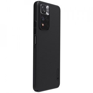 Husa Xiaomi Redmi Note 11 Pro+ - Nillkin Super Frosted Shield Pro Neagra - Img 5