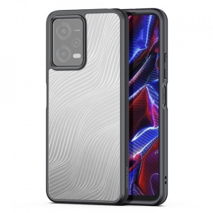 Husa transparenta cu un model si margini negre dux ducis pentru Xiaomi Redmi Note 12