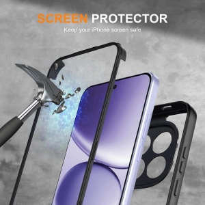 Husa Xiaomi Redmi Note 15 Pro 5G ColorVerse 360 + Screen Protector margine neagra - Img 5