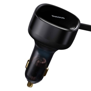 Incarcator auto telefon Baseus Fast Charging, 33W, cu cablu 2x Type-C, 75cm - Img 4