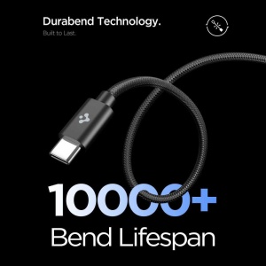Incarcator de retea Spigen Essential EE451EU (ACH09474), 45W, USB-C, cu cablu Type-C inclus, Fast Charging, Negru - Img 5