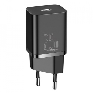 Incarcator Priza Port Type C - Baseus Super Si PD 25W, 3A | Incarcare Rapida cu Cablu Type C Inclus - Img 4