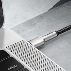 Cablu Type-C to Type-C, Super Fast Charge, 100W, 480Mbps, 20V, 5A, 1m Baseus Cafule Metal Series - Img 3
