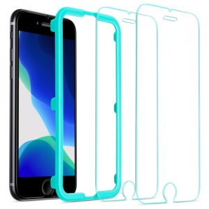 Folie sticla securizata iPhone SE 2022/SE 2020/ 7/8 -ESR Screen Shield -2 bucati -clear - Img 1
