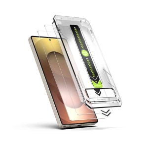 Folie sticla TitanGlass CrystalHD Samsung Galaxy A57 / S25 FE - pachet 2 buc- deblocare prin amprenta - Img 4