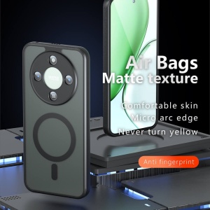 Husa Honor Magic 8 Lite PureFrost MagSafe Frosted Black - Img 2