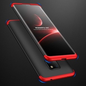 Husa Huawei Mate 20 -GKK 360 Front and Back Case Full Body Cover -Negru cu Rosu - Img 2