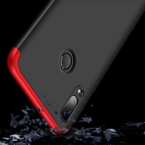 Husa Huawei P Smart 2019-GKK 360 Front and Back Case Full Body Cover -Negru cu Rosu - Img 4