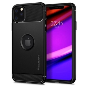 Husa Iphone 11 PRO - Spigen Rugged Armor -Neagra - Img 1