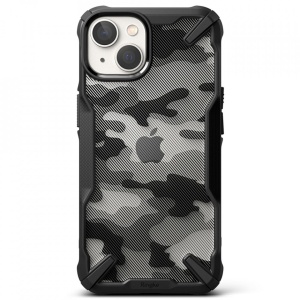 Husa iPhone 14 Plus - Ringke Fusion X- Camo Black - Img 2