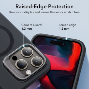 Husa iPhone 15 Pro ESR Cloud Soft HaloLock Kickstand neagra - Img 8