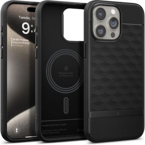 Husa iPhone 15 Pro Max Caseology Parallax Magsafe Neagra by Spigen - Img 8