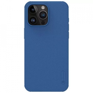Husa iPhone 15 Pro Max-Nillkin Super Frosted Shield Case Albastra - Img 1