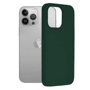 Husa iPhone 15 Pro Max -Soft Edge Silicone Verde inchis - Img 1