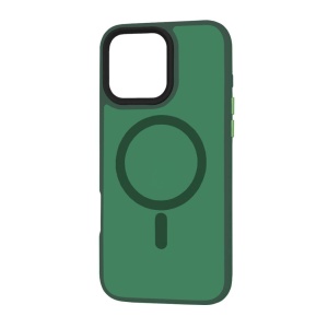 Husa iPhone 16 Pro Max HaloFrost MagSafe Series Midnight Green - Img 3