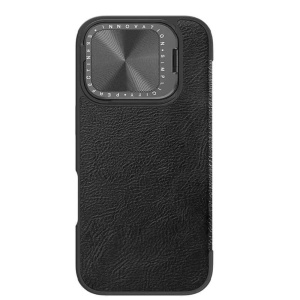 Husa iPhone 16 Pro Max - Nillkin Qin Prop Leather Case Neagra - Img 5