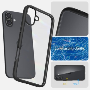 Husa iPhone 16 Spigen Ultra Hybrid Matte Black - Img 5