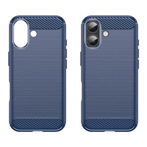 Husa iPhone 17 Carbon Series Albastra - Img 2