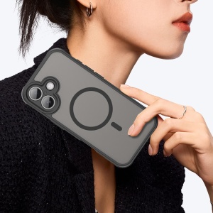 Husa iPhone 17 HaloFrost Magsafe Neagra - Img 4