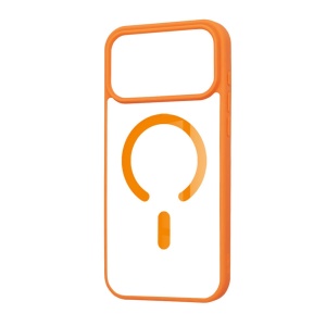 Husa iPhone 17 Pro Max Magsafe Pro transparenta / portocaliu Techsuit - Img 2