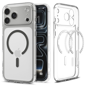 Husa iPhone 17 Pro Max Spigen Ultra Hybrid MagSafe Clear/Graphite