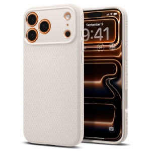 Husa iPhone 17 Pro Spigen Liquid Air Natural Titanium