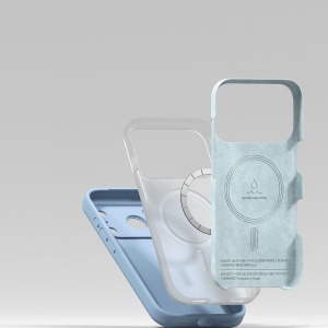 Husă iPhone 18 Pro Max - Ringke - Silicone MagSafe - Light Blue - Img 8