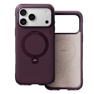 Husa iPhone 18 Pro Max si iPhone 17 Pro Max Torras Ostand Q3 Air Essential MagSafe, Stand rotativ 360°, Mov - Img 5