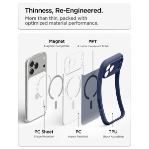 Husă iPhone 18 Pro Max - Spigen - Ultra Hybrid MagSafe - Frost Deep Blue - Img 6