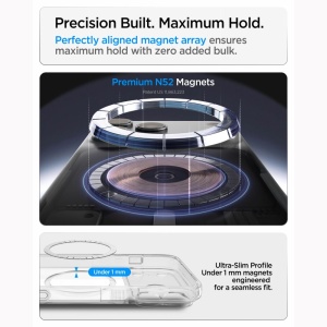 Husă iPhone 18 Pro Max - Spigen - Ultra Hybrid T MagSafe - Glossy White - Img 5