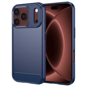 Husă iPhone 18 Pro - Techsuit Carbon Silicone - Blue