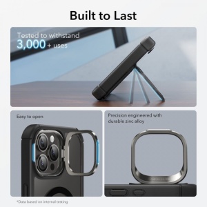Husa pentru iPhone 15 Pro Max + folie ESR Armor Tough Kickstand HaloLock - Img 7