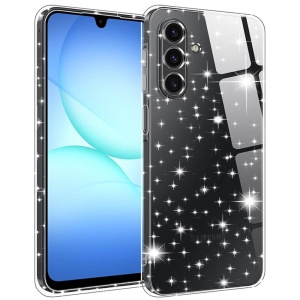 Husa Samsung Galaxy A17 SparkleSkin transparenta cu sclipici