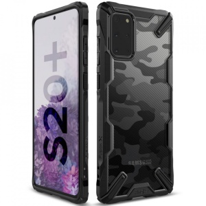 Husa Samsung Galaxy S20 Plus- Ringke Fusion X- Camo Black - Img 1