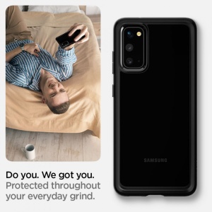 Husa Samsung Galaxy S20 - Spigen Ultra Hybrid-Negru Mat - Img 4