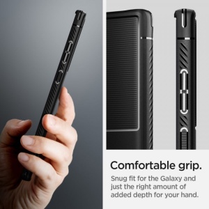 Husa Samsung Galaxy S22 Ultra - Spigen Rugged Armor -Neagra - Img 6