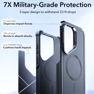 Husa Samsung Galaxy S26 Ultra ESR Cyber Armor Kickstand neagra - Img 2