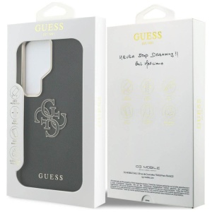 Husa Samsung Galaxy S26 Ultra Guess Grained Big 4G Metal Logo Neagra - Img 7