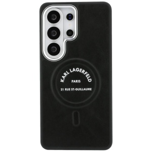Husa Samsung Galaxy S26 Ultra Karl Lagerfeld Wrapped Leather with Karl RSG Logo MagSafe neagra - Img 2
