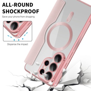 Husa Samsung Galaxy S26 Ultra SmartMag Book Case Roz - Img 4