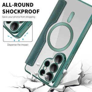 Husa Samsung Galaxy S26 Ultra SmartMag Book Case Verde - Img 6