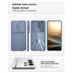 Husa Samsung Galaxy S26 Ultra Spigen Optik Armor Light Blue - Img 5