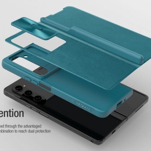 Husa Samsung Galaxy Z Fold 5 - Nillkin Qin Leather Case Neagra - Img 6
