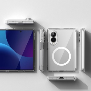 Husă Samsung Galaxy Z Fold 8 - Ringke - Fusion Flap Magnetic - Clear - Img 4