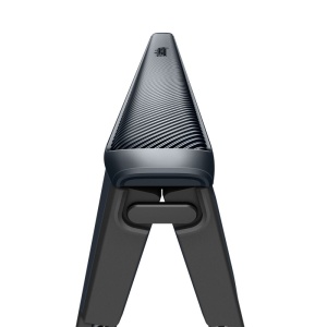 Detaliu protectie mecanica balama cu arc pe husa Spigen Slim Armor Pro albastra