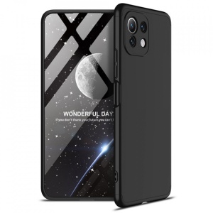 Husa Xiaomi Mi 11 Lite -GKK 360+Screen Protector -Neagra - Img 1